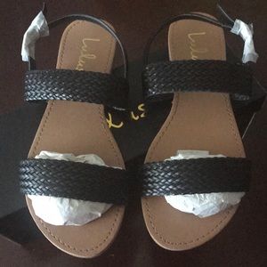Black lulus sandals